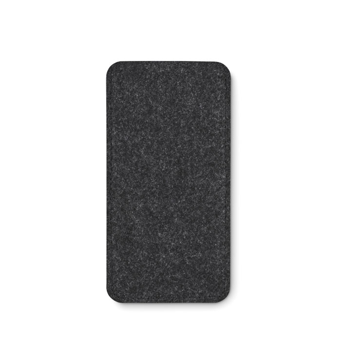 Etui à lunettes feutre rPET personnalisé NIRSON Gris foncé